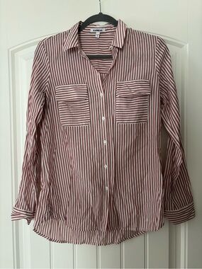 Express Vertical Striped Shirt